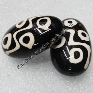 Tibet Resin Beads, Handmade,Teardrop 38x24x17mm Sold by PC