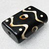 Tibet Resin Beads, Handmade, Flat Cylinder 40x30x13mm Sold by PC