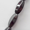 Magnetic Hematite Beads, Oval, B Grade, 20x10mm, Hole:about 0.6mm, Sold per 16-Inch Strand