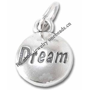 Zinc Alloy Charm/Pendant, Nickel-free and Lead-free, Height 14.5mm, Width 11mm, Sold by PC 