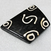 Tibet Resin Beads, Handmade,Trapezoidal 63x41x45mm Sold by PC