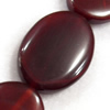 Agate Beads, Flat Oval, 30x40x9mm, Hole:Approx 2mm, Sold per 15.7-inch Strand