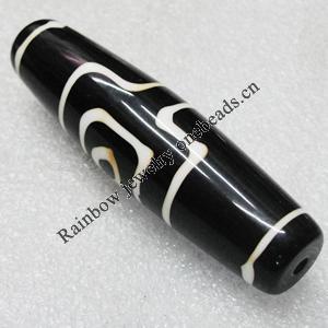 Tibet Resin Beads, Handmade, Cylinder 76x20mm Sold by PC