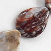 Agate Beads, Teardrop, 30x38x5mm, Hole:Approx 2mm, Sold per 15.7-inch Strand