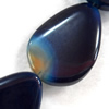 Agate Beads, Teardrop, 27x39x7mm, Hole:Approx 2mm, Sold per 15.7-inch Strand