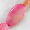 Agate Beads, Flat Oval, 22x40mm, Hole:Approx 2mm, Sold per 15.7-inch Strand