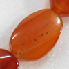 Agate Beads, Twist Flat Oval, 20x30mm, Hole:Approx 2mm, Sold per 15.7-inch Strand