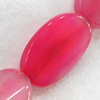 Agate Beads, Flat Oval, 22x31mm, Hole:Approx 2mm, Sold per 15.7-inch Strand