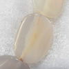 Agate Beads, Flat Oval, 20x25mm, Hole:Approx 2mm, Sold per 15.7-inch Strand