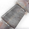 Agate Beads, Trapezium, 32x42mm, Hole:Approx 2mm, Sold per 15.7-inch Strand