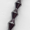 Magnetic Hematite Beads, Bicone, A Grade, 12x8mm, Hole:about 0.6mm, Sold per 16-Inch Strand