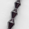 Magnetic Hematite Beads, Bicone, A Grade, 4x4mm, Hole:about 0.6mm, Sold per 16-Inch Strand