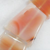Agate Beads, Trapezium, 32x42mm, Hole:Approx 2mm, Sold per 15.7-inch Strand