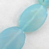 Agate Beads, Flat Oval, 22x31mm, Hole:Approx 2mm, Sold per 15.7-inch Strand