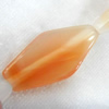 Agate Beads, Diamond, 16x30mm, Hole:Approx 2mm, Sold per 15.7-inch Strand