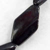 Agate Beads, Diamond, 16x30mm, Hole:Approx 2mm, Sold per 15.7-inch Strand