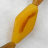 Agate Beads, Diamond, 16x30mm, Hole:Approx 2mm, Sold per 15.7-inch Strand