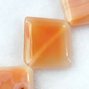 Agate Beads, Diamond, 34x32mm, Hole:Approx 2mm, Sold per 15.7-inch Strand