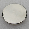 Jewelry findings, CCB Plastic Beads Platina Plated, Flat Round 25x5mm Hole:1.5mm, Sold by Bag