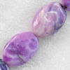 Agate Beads, Flat Oval, 18x25mm, Hole:Approx 2mm, Sold per 15.7-inch Strand