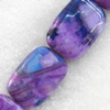 Agate Beads, Rectangle, 18x25mm, Hole:Approx 2mm, Sold per 15.7-inch Strand