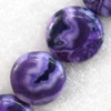 Agate Beads, Flat Round, 16mm, Hole:Approx 2mm, Sold per 15.7-inch Strand