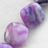 Agate Beads, Diamond, 18mm, Hole:Approx 2mm, Sold per 15.7-inch Strand