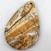 Agate Pendant, Teardrop, 28x44mm, Hole:Approx 2mm, Sold by PC