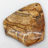 Agate Pendant, 38x42mm, Hole:Approx 2mm, Sold by PC