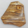 Agate Pendant, 39x43mm, Hole:Approx 2mm, Sold by PC