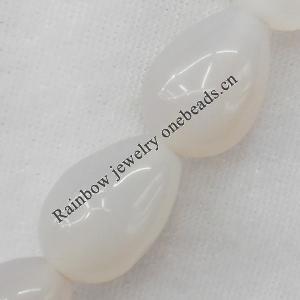 Agate Beads, Teardrop, About:15x18mm, Hole:Approx 2mm, Sold per 15.7-inch Strand