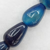 Agate Beads, Teardrop, About:15x20mm, Hole:Approx 2mm, Sold per 15.7-inch Strand