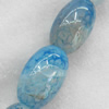 Agate Beads, Oval, About:18x29mm, Hole:Approx 2mm, Sold per 15.7-inch Strand