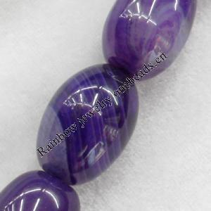 Agate Beads, Oval, About:18x29mm, Hole:Approx 2mm, Sold per 15.7-inch Strand