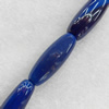 Agate Beads, Oval, About:10x30mm, Hole:Approx 2mm, Sold per 15.7-inch Strand
