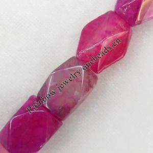 Agate Beads, Nugget, About:9x13-11x17mm, Hole:Approx 2mm, Sold per 15.7-inch Strand