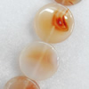 Agate Beads, Flat Round, 30x6mm, Hole:Approx 2mm, Sold per 15.7-inch Strand