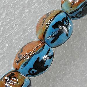 Ceramics Beads, 12x9mm Hole:2.5mm, Sold by Bag