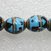 Ceramics Beads, Oval 14x11mm Hole:2mm, Sold by Bag