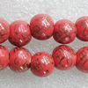 Ceramics Beads, Round 8mm Hole:1.5mm, Sold by Bag