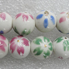 Ceramics Beads, Round 10mm Hole:1.5mm, Sold by Bag