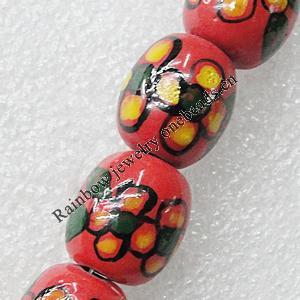 Ceramics Beads, Oval 17x15mm Hole:3mm, Sold by Bag