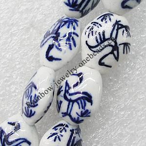 Ceramics Beads, Diamond 16x13mm Hole:1.5mm, Sold by Bag