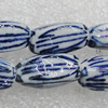 Ceramics Beads, Oval 15x7mm Hole:2mm, Sold by Bag