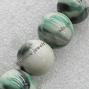 Ceramics Beads, Round 6mm Hole:1.5mm, Sold by Bag