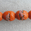 Ceramics Beads, Oval 17x14mm Hole:3.5mm, Sold by Bag