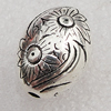 Jewelry findings, CCB Plastic Beads Antique Silver, Oval 21x15mm Hole:2.5mm, Sold by Bag