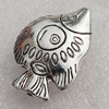 Jewelry findings, CCB Plastic Beads Antique Silver, Fish 38x26mm Hole:2mm, Sold by Bag