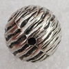 Jewelry findings, CCB Plastic Beads Antique Silver, Round 14mm Hole:1.5mm, Sold by Bag