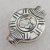 Jewelry findings, CCB Plastic Beads Antique Silver, Lantern 24x18mm Hole:2.5mm, Sold by Bag